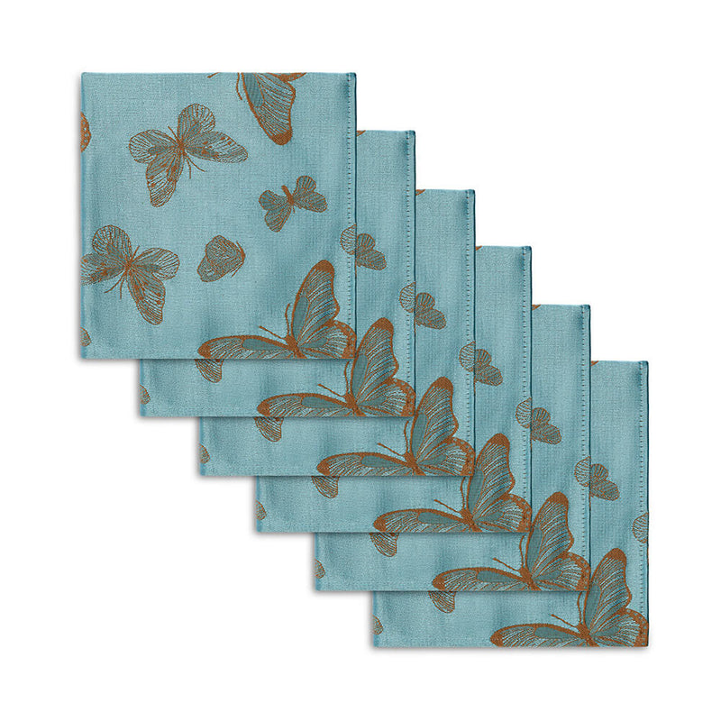 sky butterflies napkin