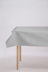 Linen Look Leather Tablecloth