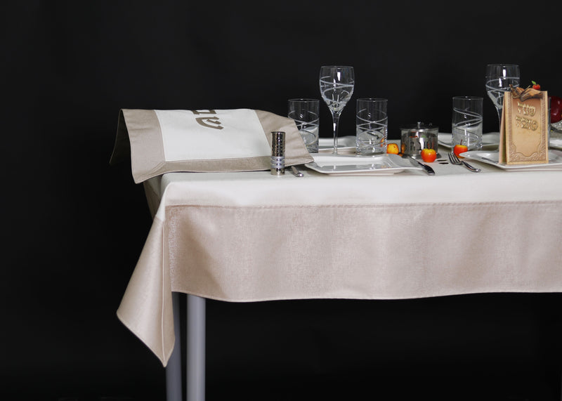 Classic border Leather Tablecloth