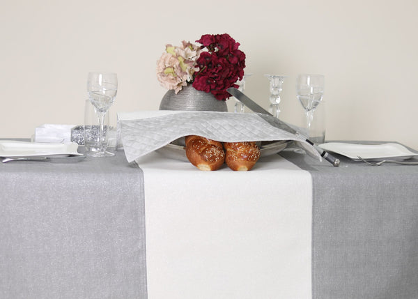 Glitter Runner 2 tone Leather Tablecloth