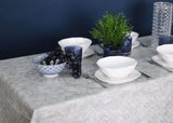 Cloudy with/without border Leather Tablecloth